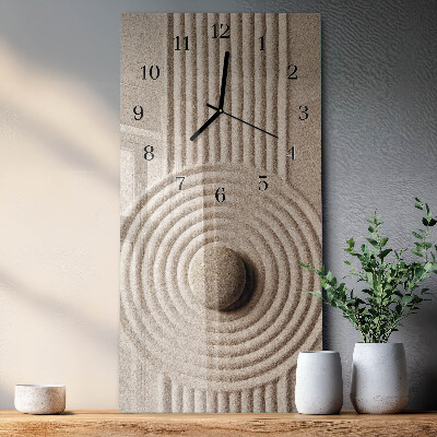 Reloj rectangular Piedra