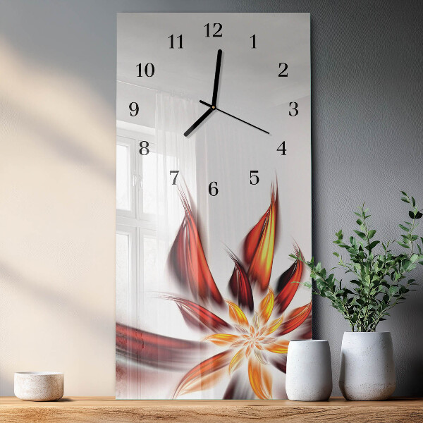 Reloj rectangular Flor