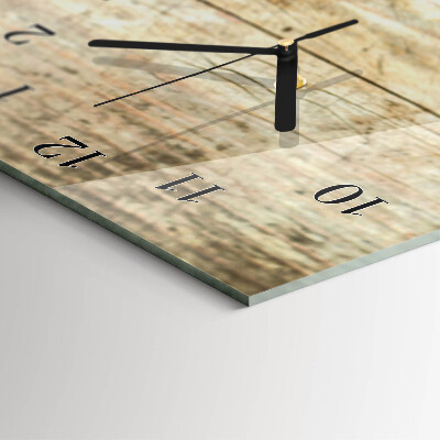 Reloj rectangular Granos de café Madera