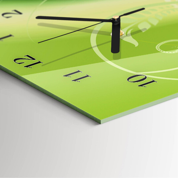 Reloj rectangular Patrón de flores