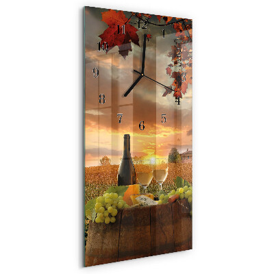 Reloj rectangular Vino Naturaleza