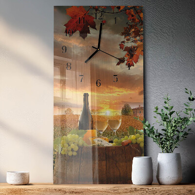 Reloj rectangular Vino Naturaleza