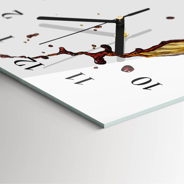 Reloj rectangular Café
