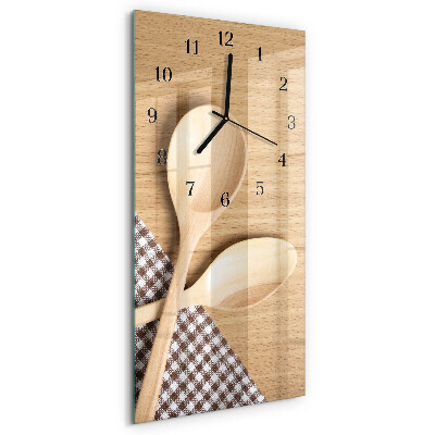 Reloj rectangular Cucharas