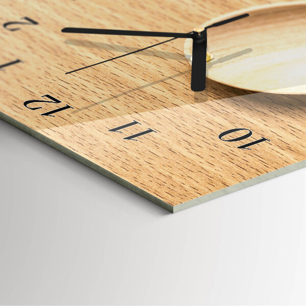 Reloj rectangular Cucharas