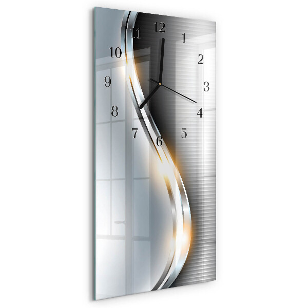 Reloj rectangular Abstracción de metales