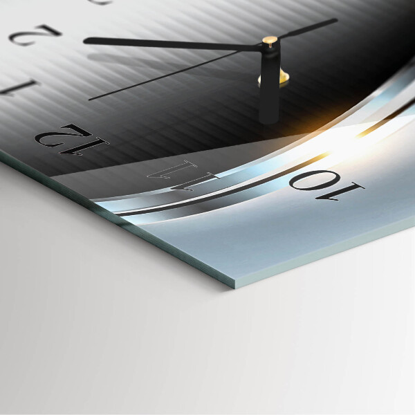 Reloj rectangular Abstracción de metales