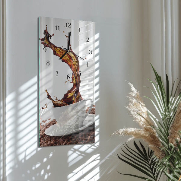Reloj rectangular Taza de café