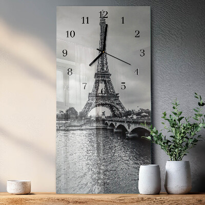 Reloj rectangular Vista de la Torre Eiffel