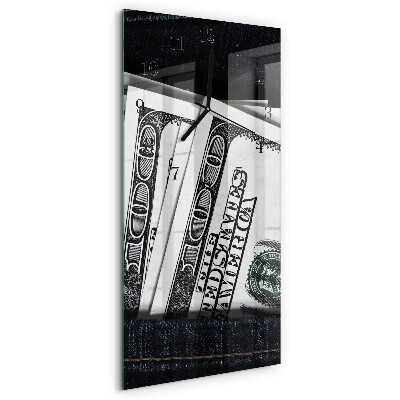 Reloj rectangular billetes