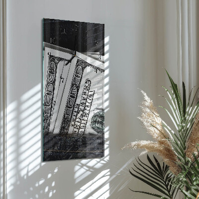 Reloj rectangular billetes