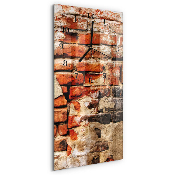 Reloj rectangular Muro de ladrillo