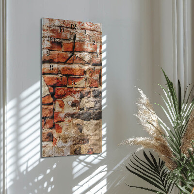 Reloj rectangular Muro de ladrillo