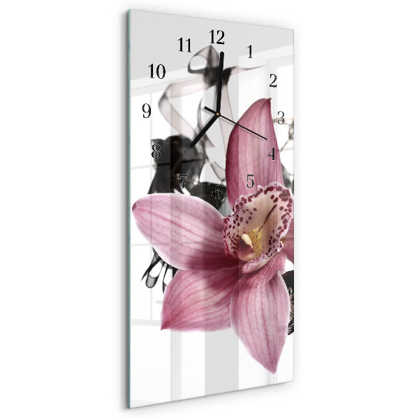 Reloj rectangular Orquídea
