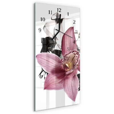Reloj rectangular Orquídea