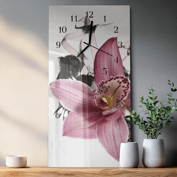 Reloj rectangular Orquídea