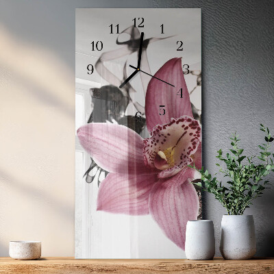 Reloj rectangular Orquídea
