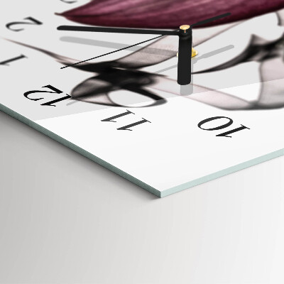 Reloj rectangular Orquídea