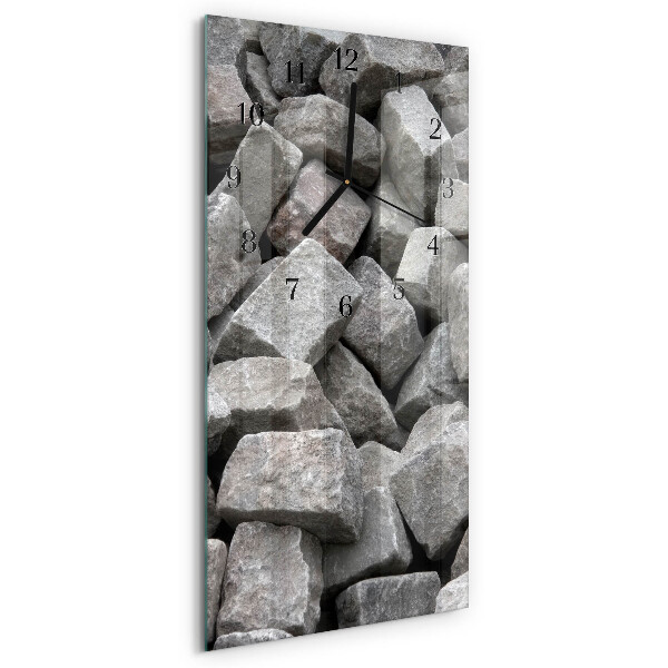 Reloj rectangular Piedras