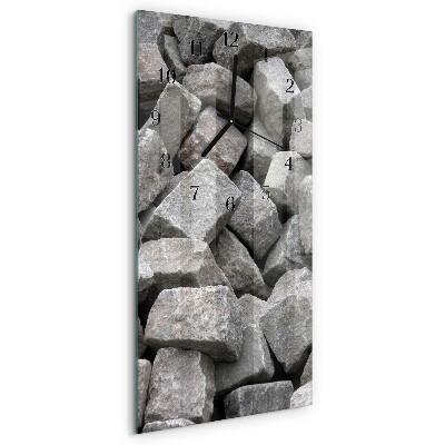 Reloj rectangular Piedras