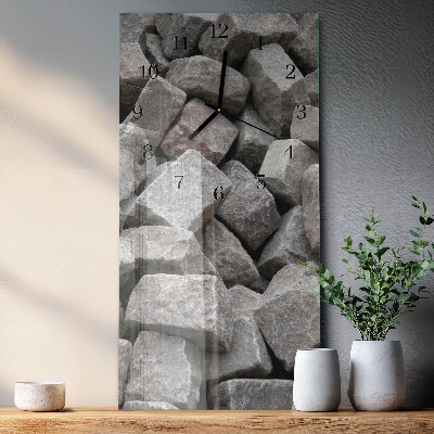 Reloj rectangular Piedras