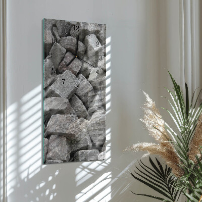 Reloj rectangular Piedras