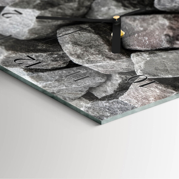 Reloj rectangular Piedras
