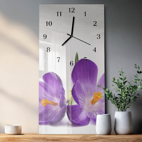 Reloj rectangular Flor