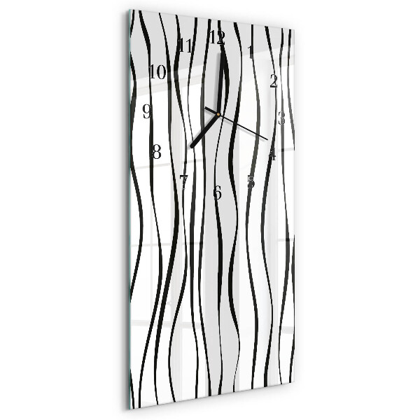 Reloj rectangular rayas