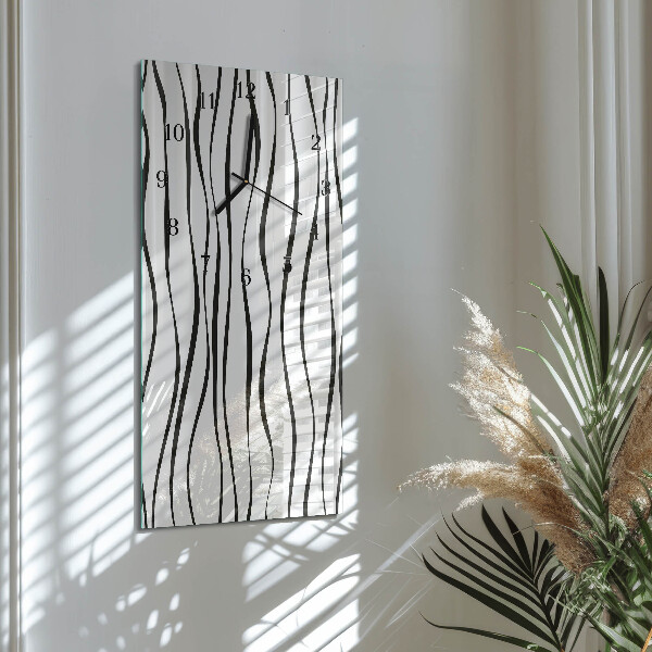 Reloj rectangular rayas