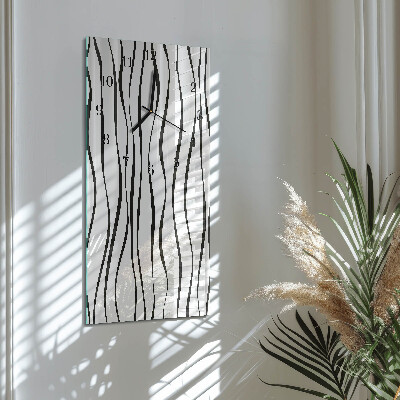 Reloj rectangular rayas