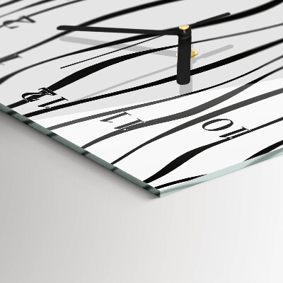 Reloj rectangular rayas