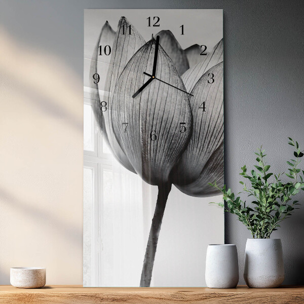 Reloj rectangular Tulipán