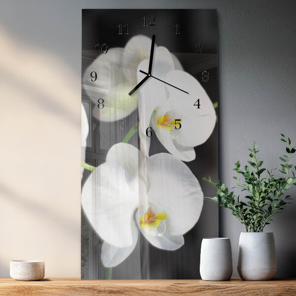 Reloj rectangular Orquídea