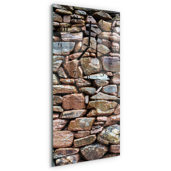 Reloj rectangular Muro de piedra
