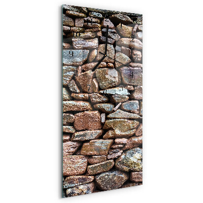 Reloj rectangular Muro de piedra