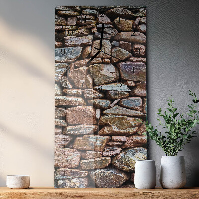 Reloj rectangular Muro de piedra