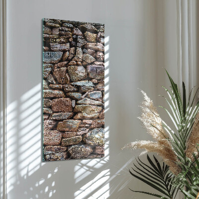 Reloj rectangular Muro de piedra