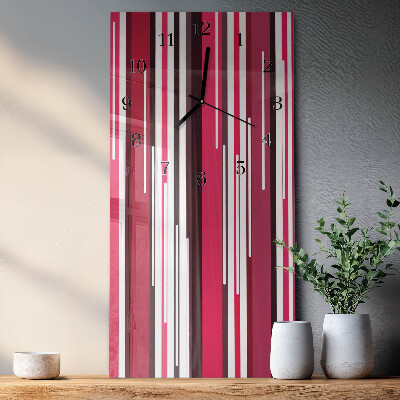 Reloj rectangular rayas