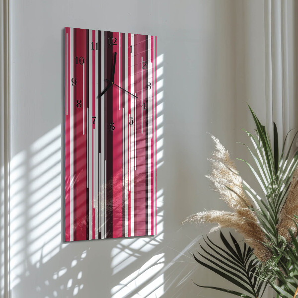 Reloj rectangular rayas