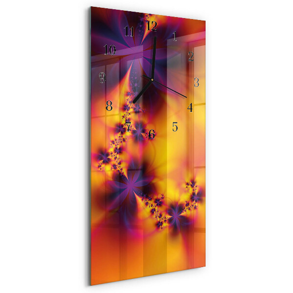 Reloj rectangular Flores