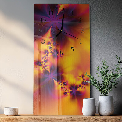 Reloj rectangular Flores