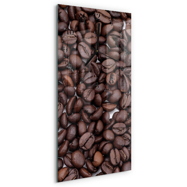 Reloj rectangular Granos de café