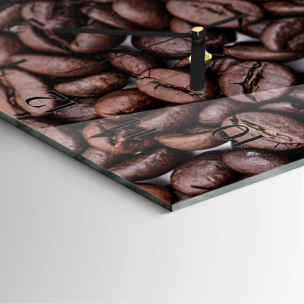 Reloj rectangular Granos de café