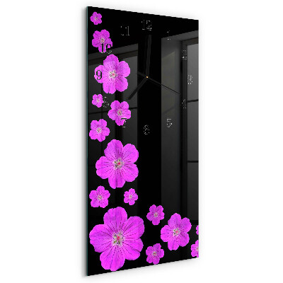 Reloj rectangular Flores