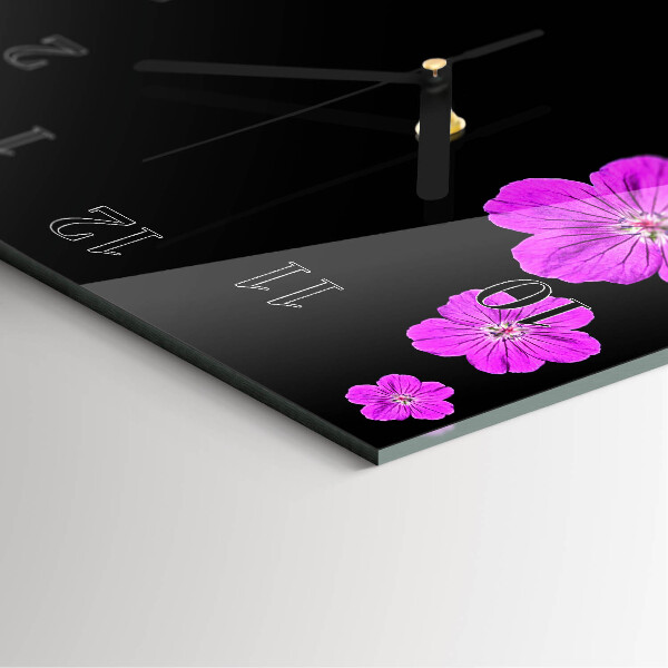 Reloj rectangular Flores