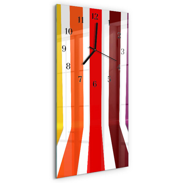 Reloj rectangular rayas