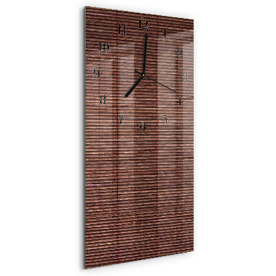 Reloj rectangular Persianas de bambú