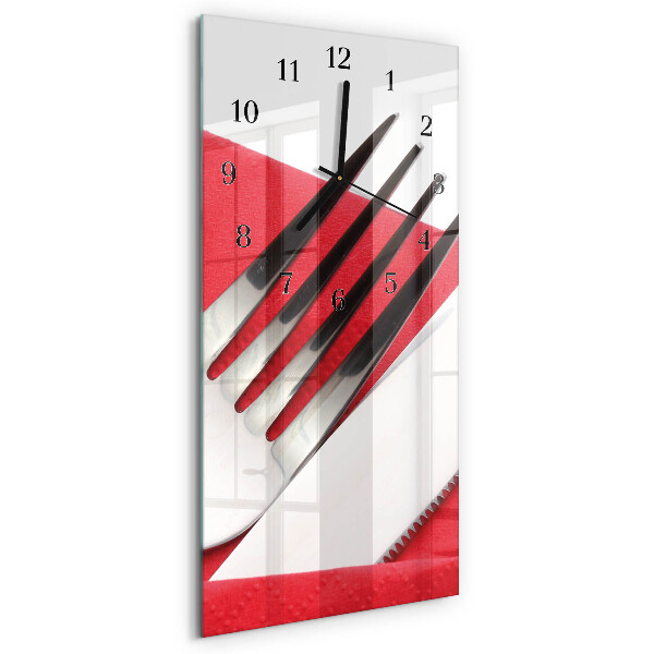 Reloj rectangular Cuchillería