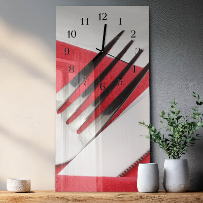 Reloj rectangular Cuchillería
